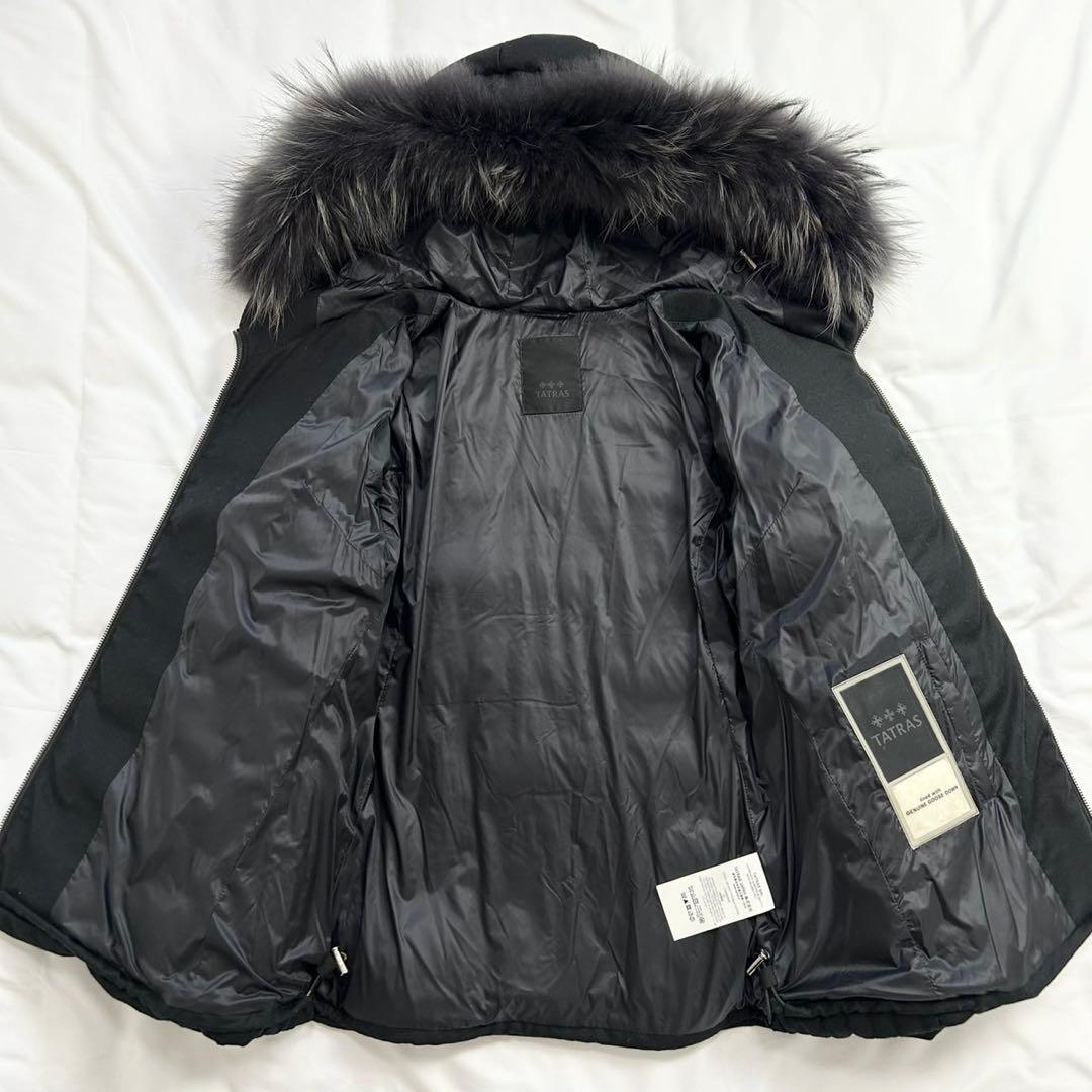 TATRAS　タトラス　ダウンジャケット　2way　黒　ブラック　ファー着脱可◎