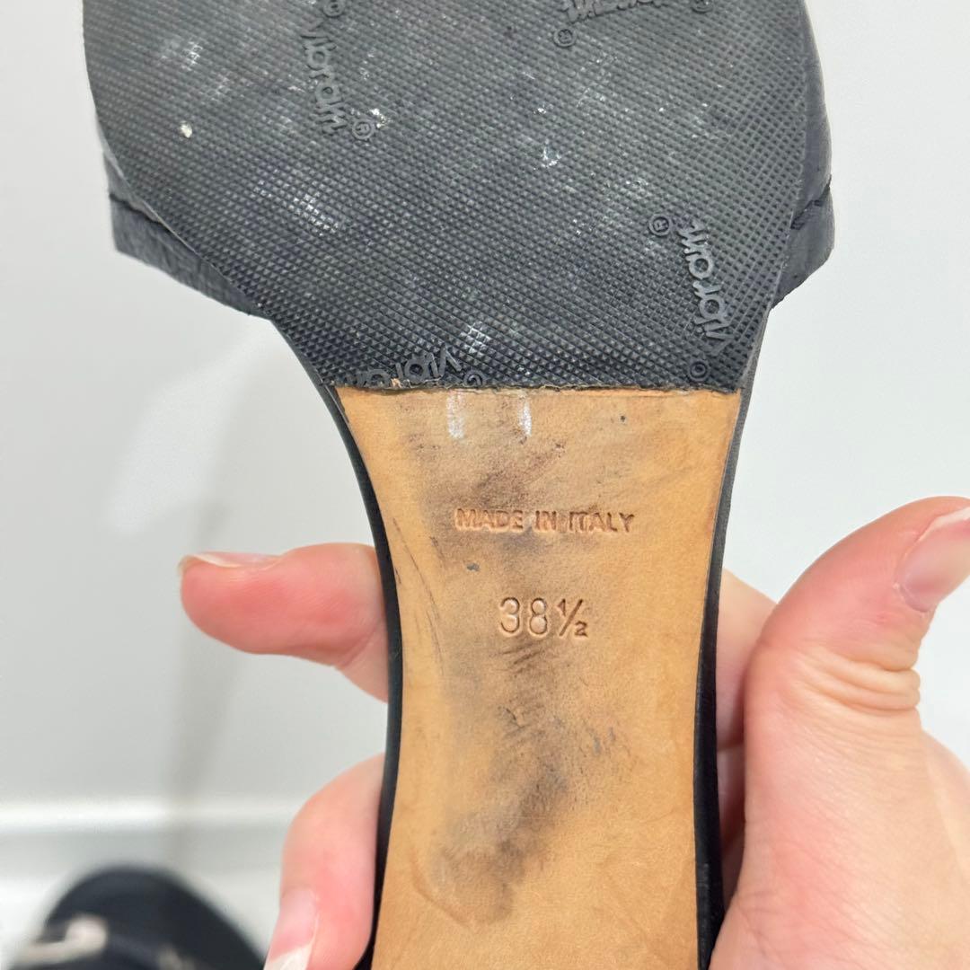 Dior ブラック ミュールサンダル 38.5 25cm