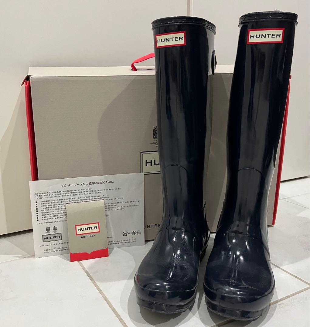 【あんちゃ】HUNTER オリジナル　トール　グロス　レインブーツ
