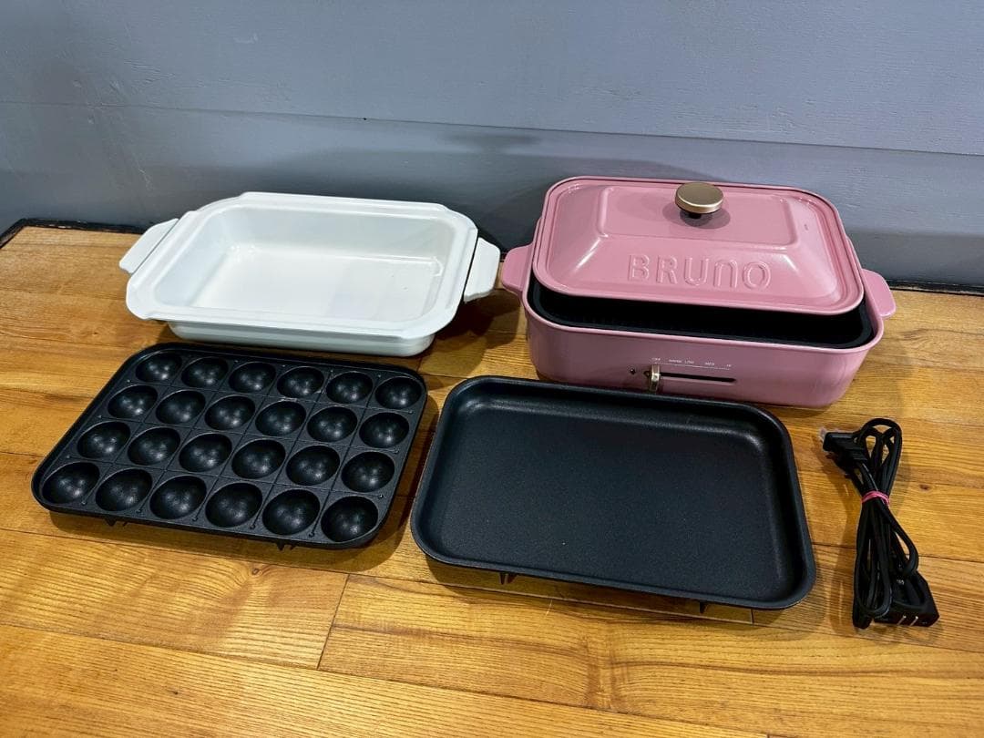 美品 BRUNO ブルーノ コンパクトホットプレート ホットプレート RW369