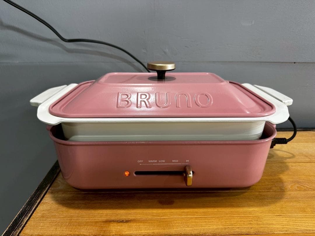 美品 BRUNO ブルーノ コンパクトホットプレート ホットプレート RW369