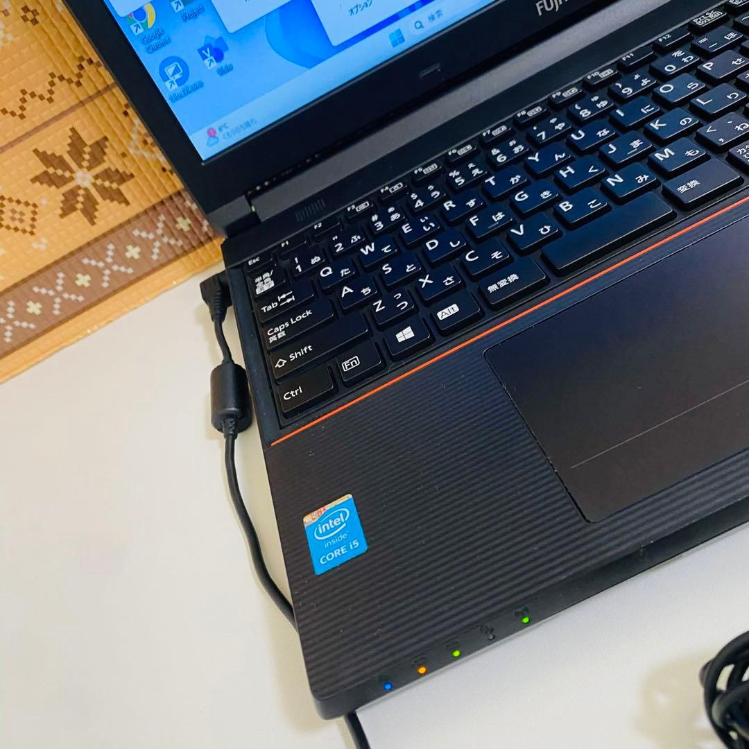 Y13 Fujitsuノートパソコンi5メモリ8G高速Windows11オフィス
