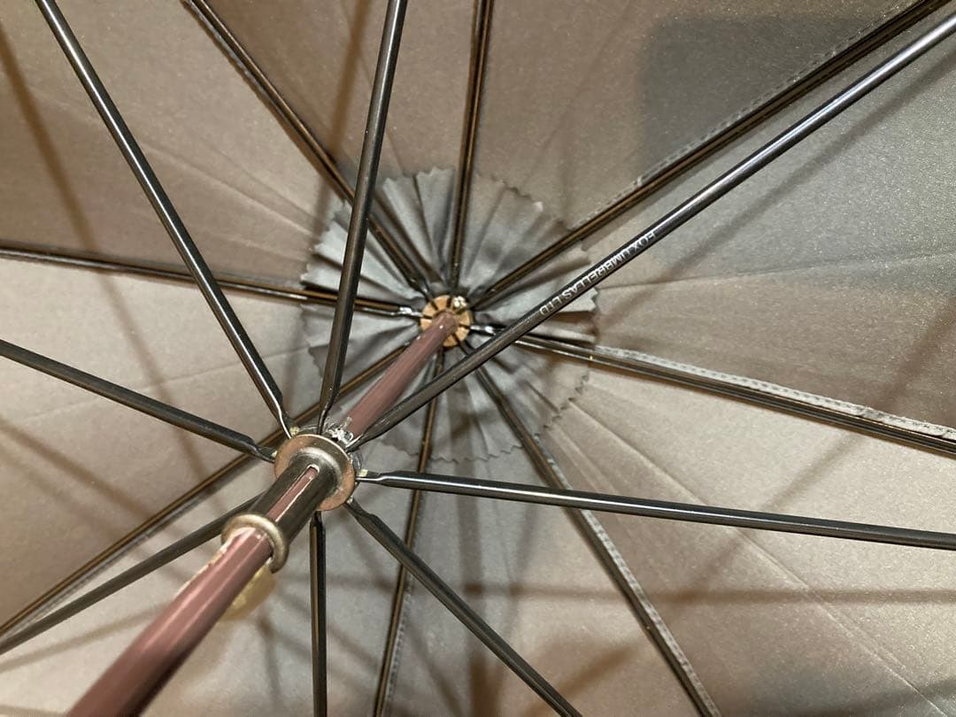 フォックスアンブレラズ メンズ高級傘 ダークグレー 美品