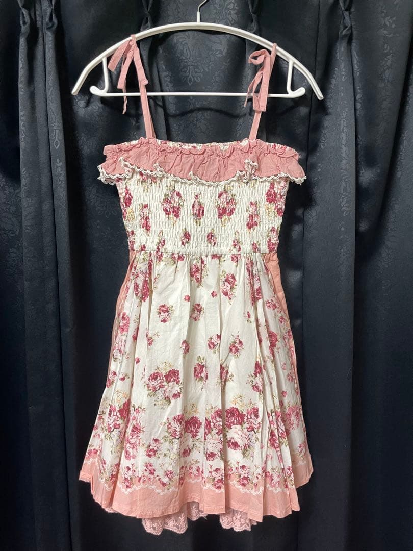 LIZLISA リズリサ ピンク 花柄　y2k 平成　バレエコア　ワンピース