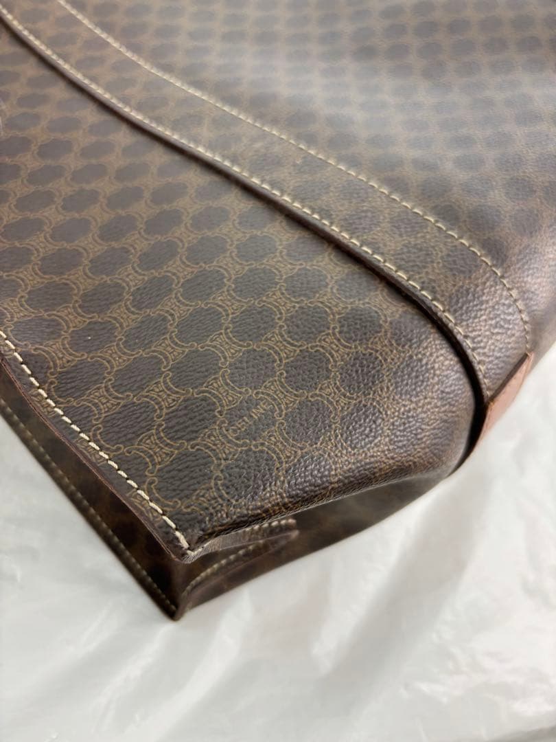 CELINE トートバッグ ショルダー マカダム柄 PVC A4