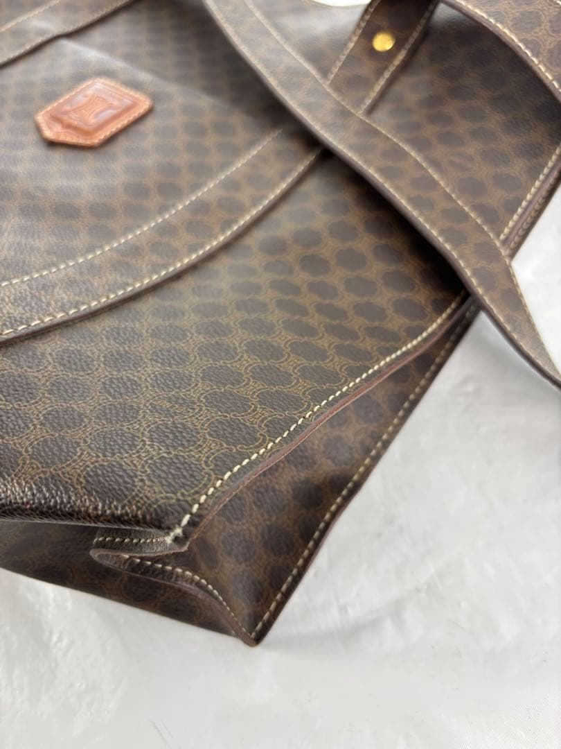 CELINE トートバッグ ショルダー マカダム柄 PVC A4