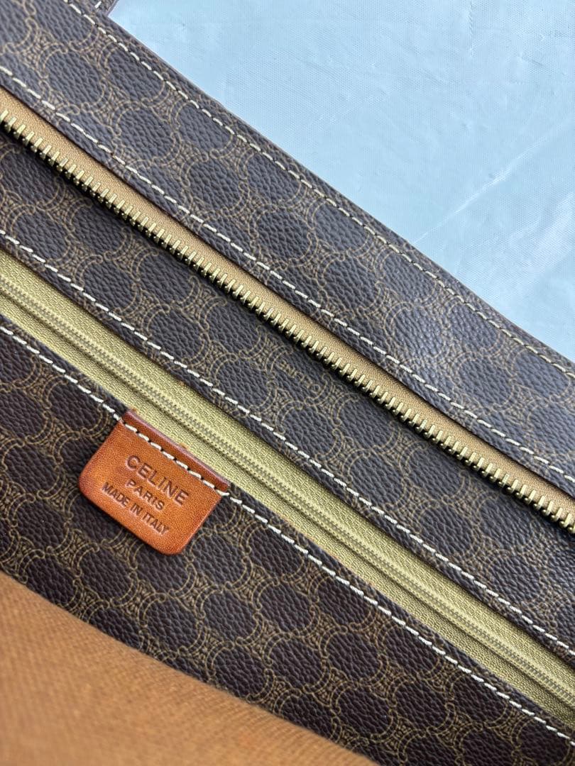 CELINE トートバッグ ショルダー マカダム柄 PVC A4