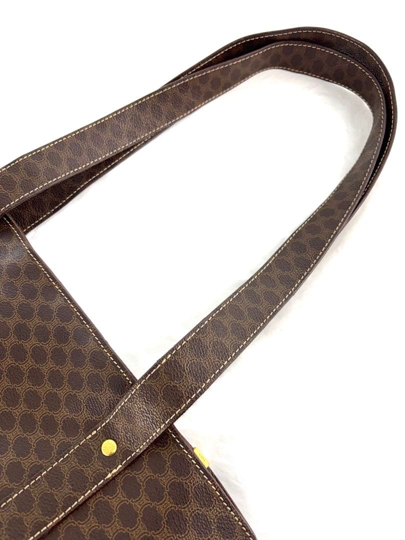CELINE トートバッグ ショルダー マカダム柄 PVC A4