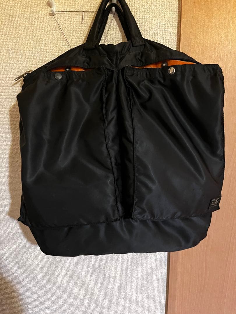 ポーター タンカー 2way ヘルメットバッグ トートバッグ ブラック 大容量