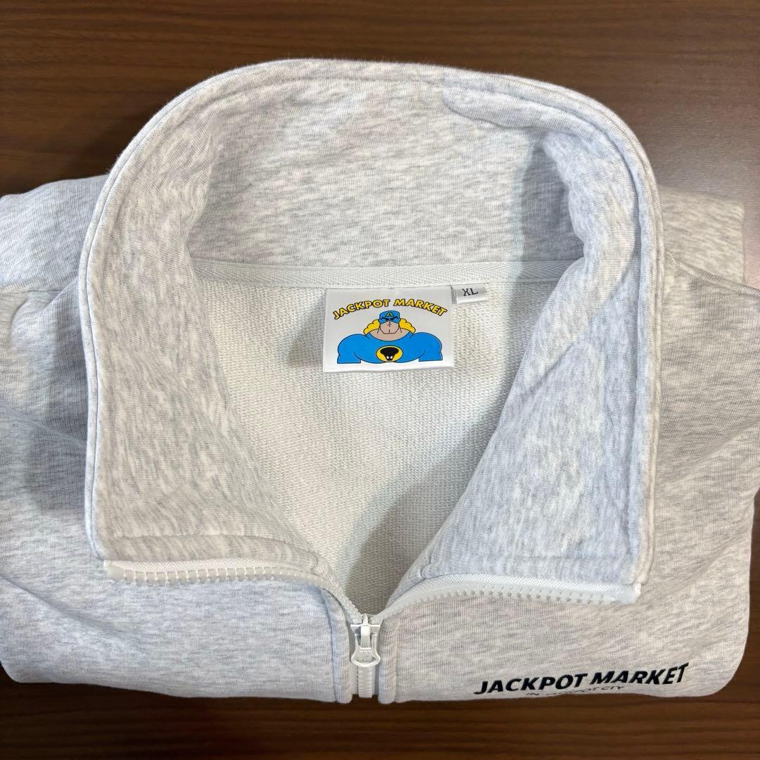 JACKPOT.MARKET ジップジャケット　アッシュグレー　XL 極美品