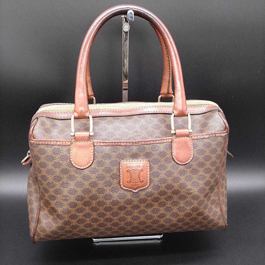 CELINE M06 ミニボストンバッグ マカダム ハンドバック セリーヌ