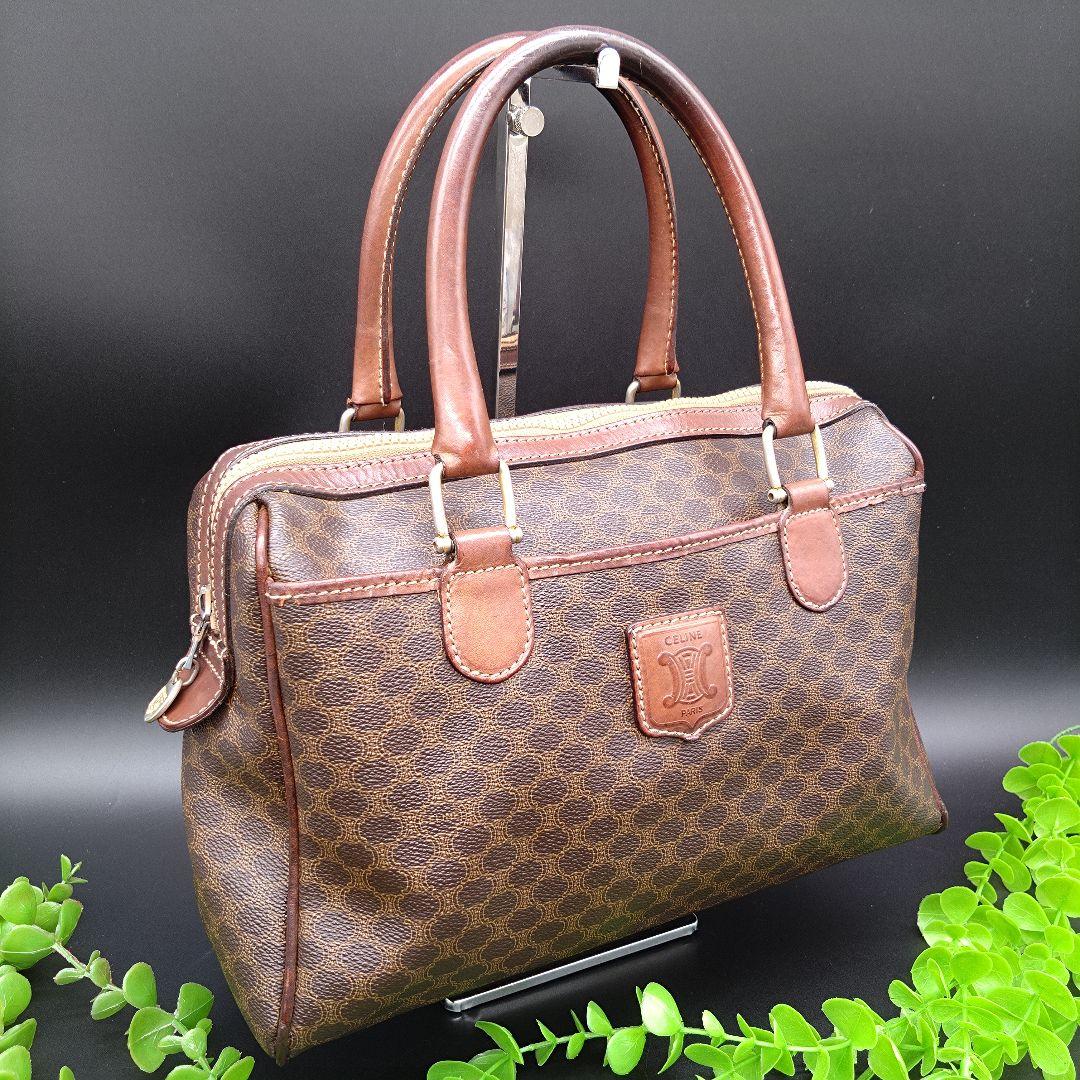 CELINE M06 ミニボストンバッグ マカダム ハンドバック セリーヌ