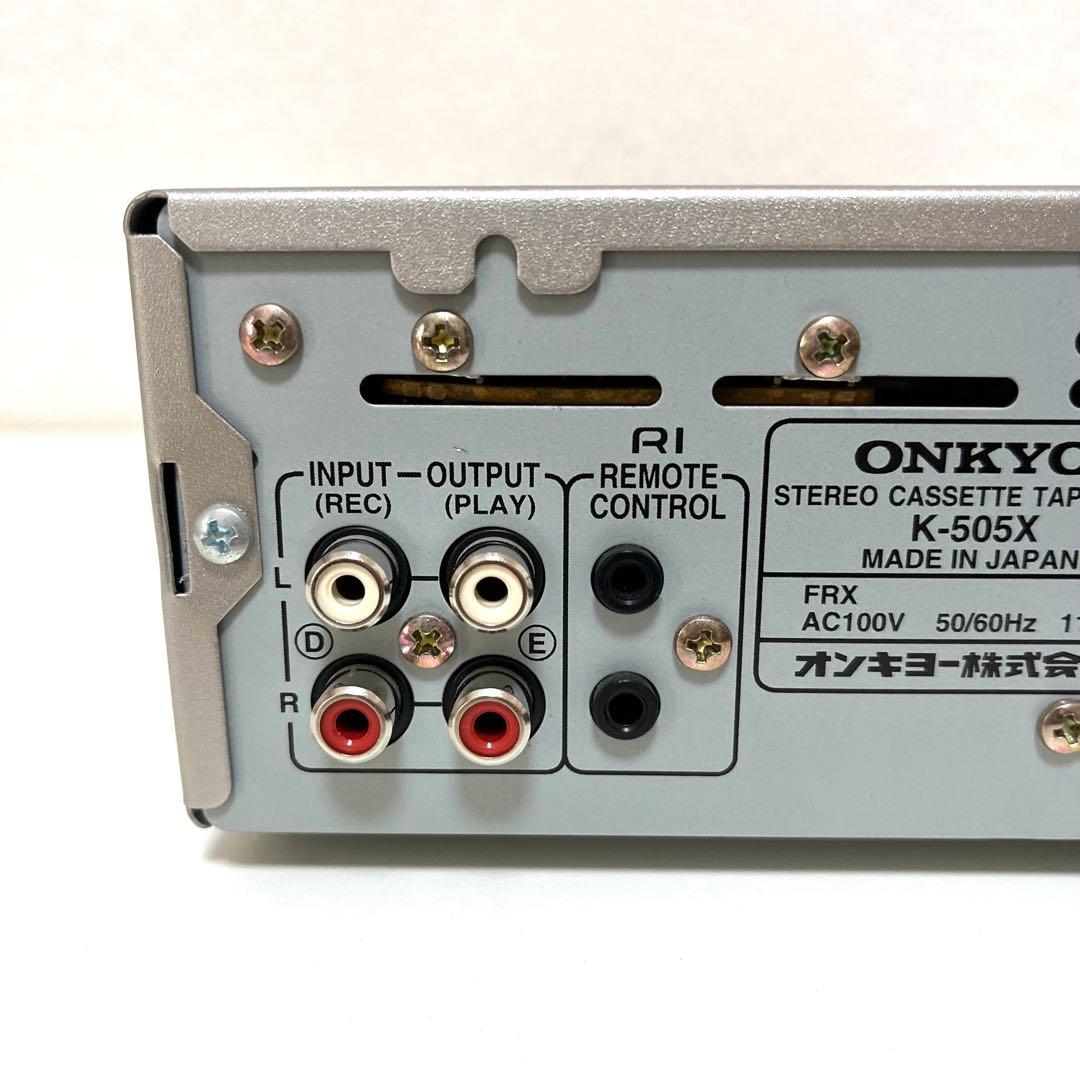 【動作品】ONKYO オンキョー ステレオ カセットテープ デッキ K-505X