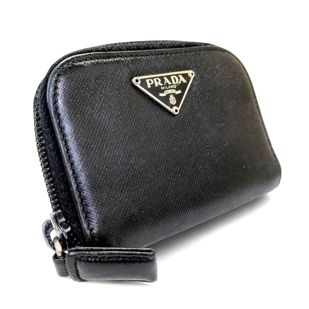 ケース サフィアーノ ラウンドファスナー 小銭入れ プラダ 三角ロゴ