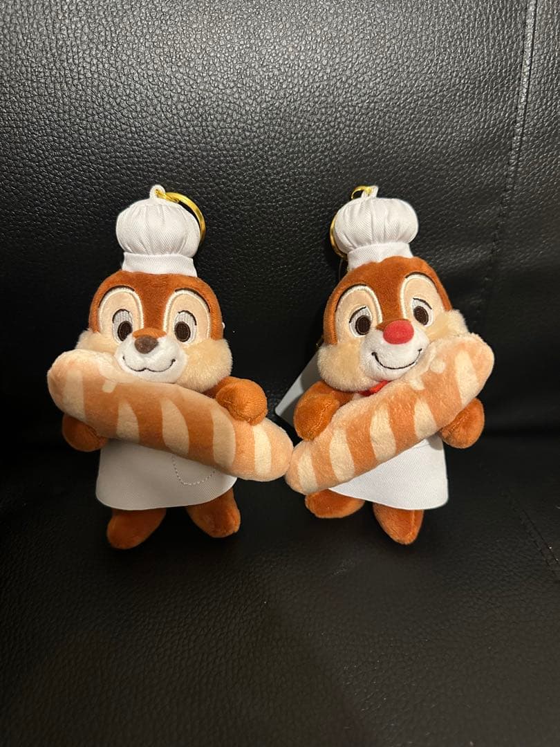 チップとデール シェフぬいぐるみキーホルダー2体セット ディズニー ベーカリー