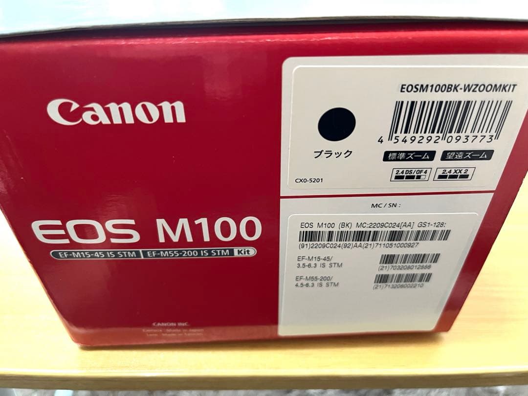 Canon EOS M100 ダブルズームキット ミラーレス一眼 ブラック