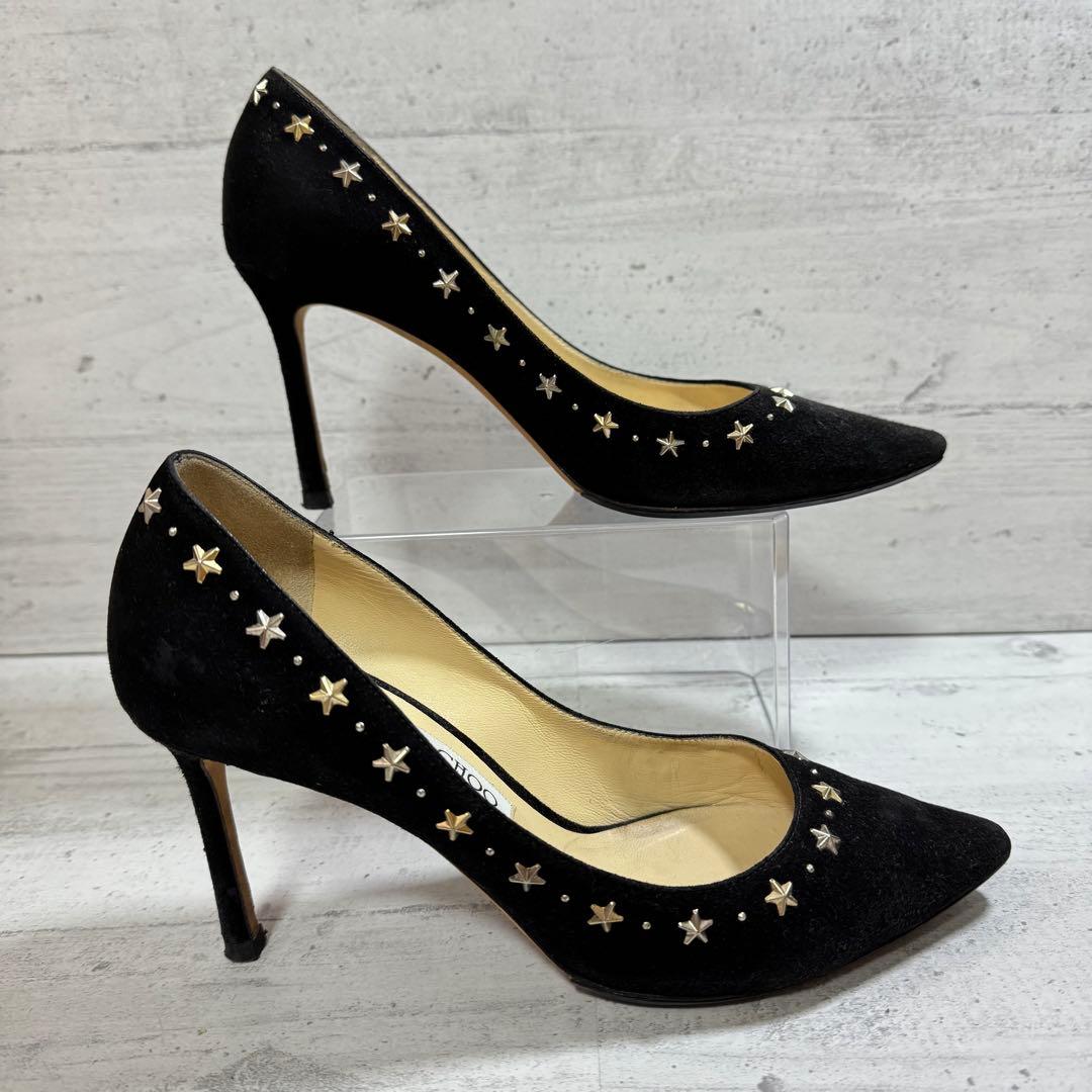 かわいい❤️おしゃれ❤️ジミーチュウ パンプス 黒 スエード 24.5