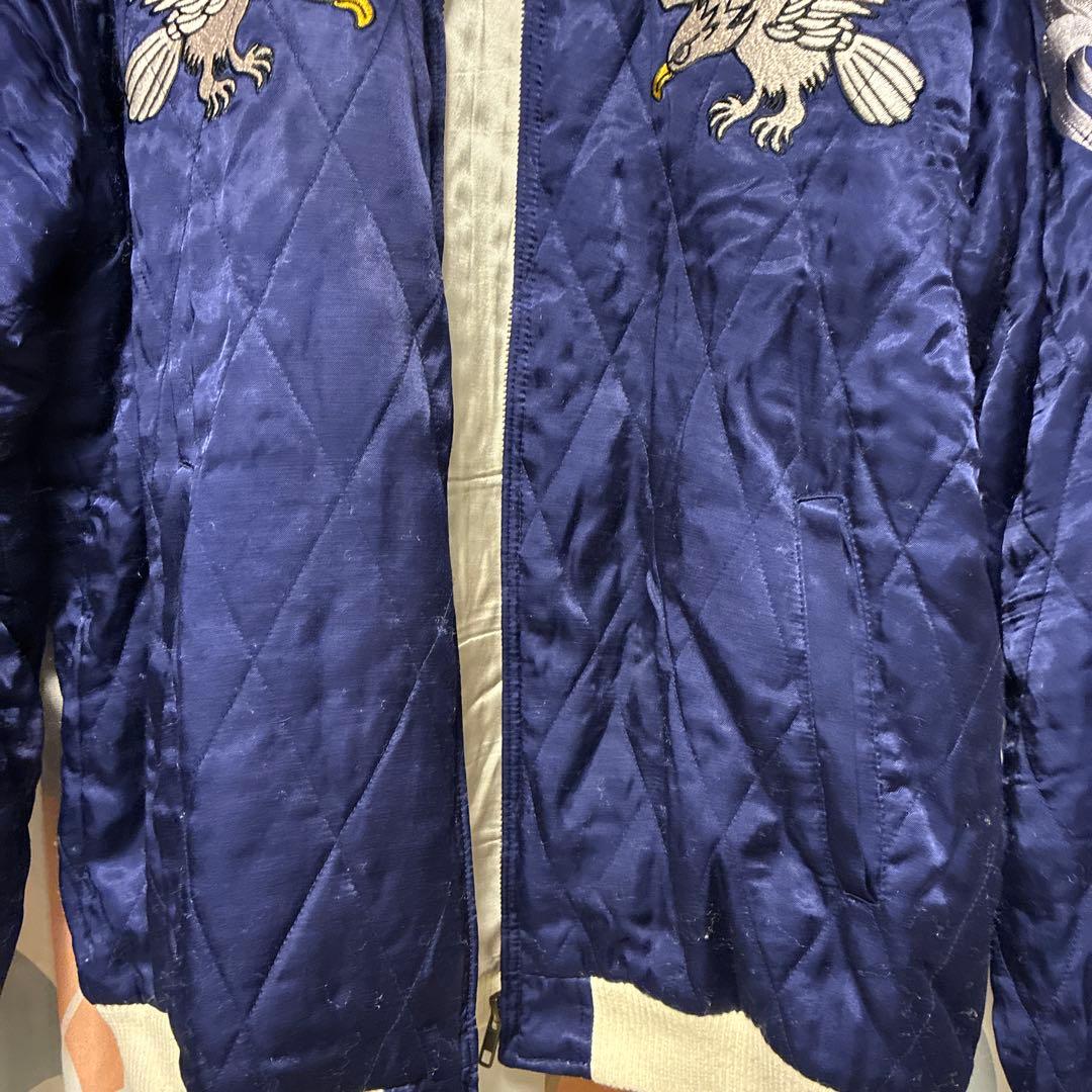 ヒューストン レーヨンスーベニアジャケット ホーク XL アラスカジャン