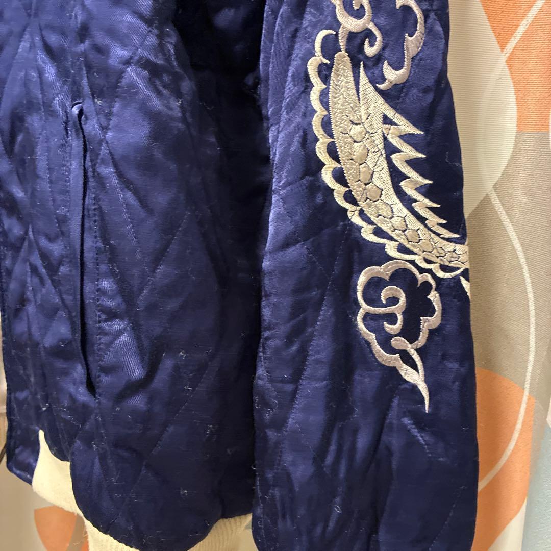 ヒューストン レーヨンスーベニアジャケット ホーク XL アラスカジャン