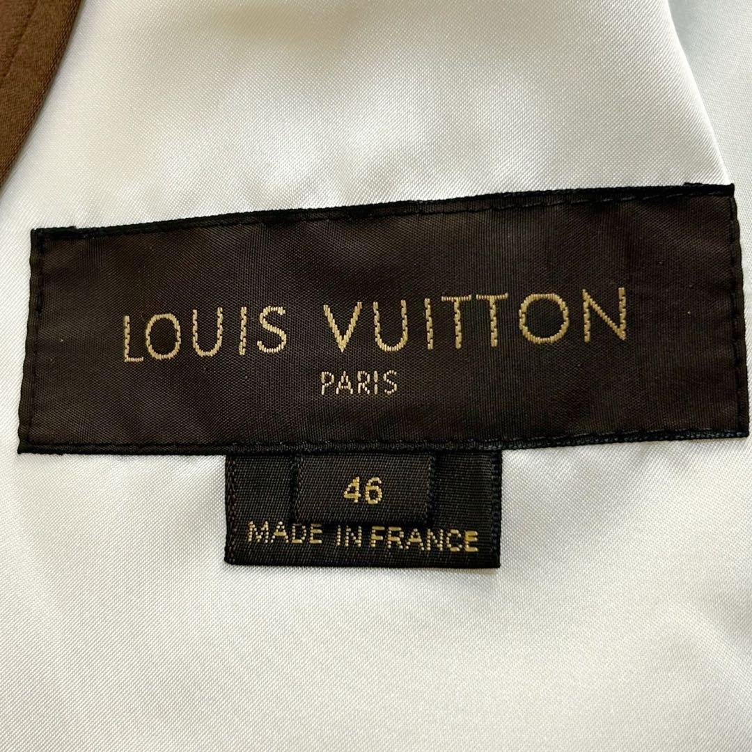 5684【即完売注意・美品】ルイヴィトン☆ビッグ刺繍ロゴ入りスカジャン ブルゾン