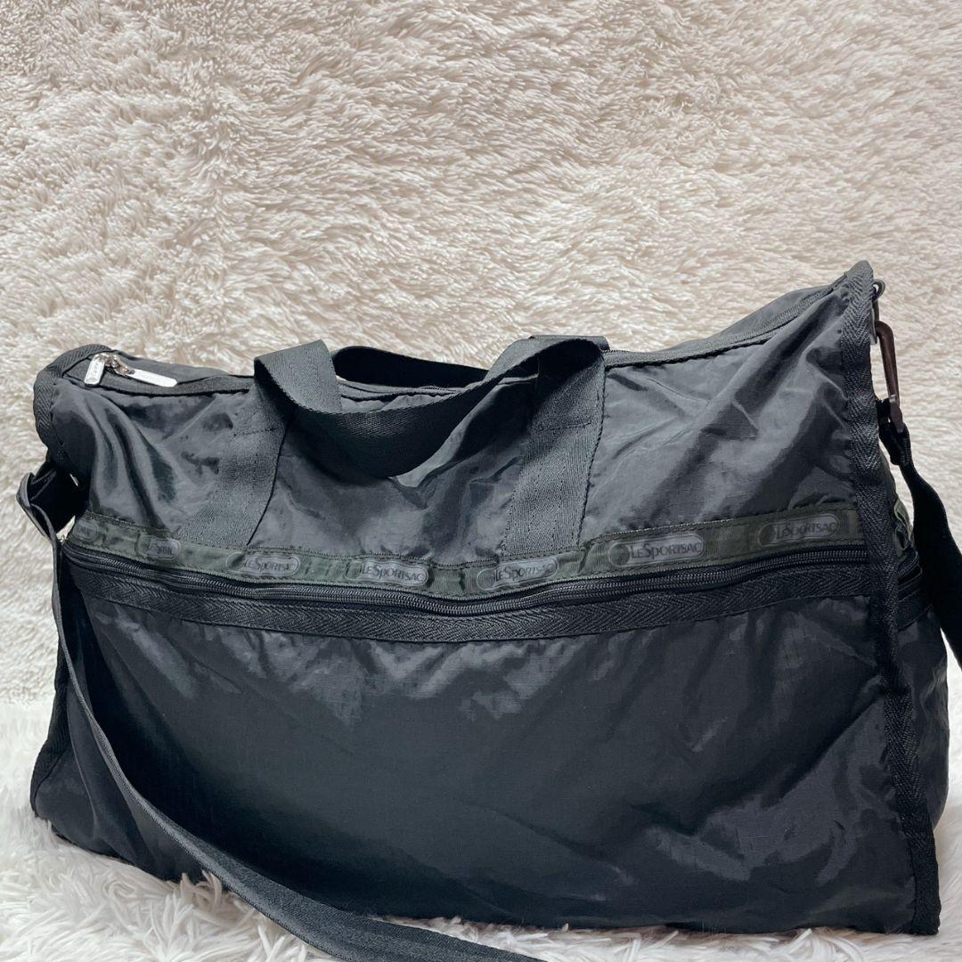 新品 レスポートサック ポーチ付き ブラック ボストンバッグ 2way