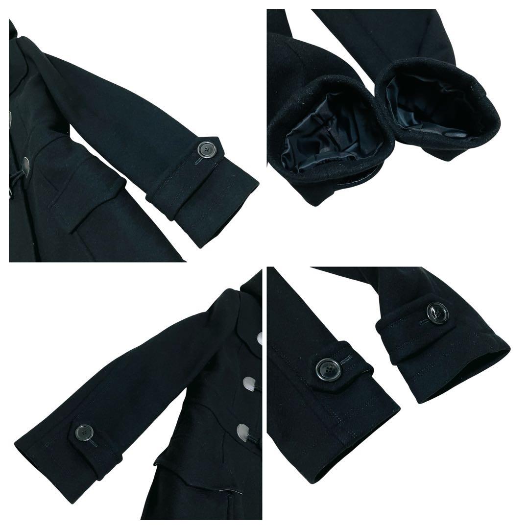 極美品✨バーバリーブルーレーベル アンゴラ ダッフルコート ノバチェック 38