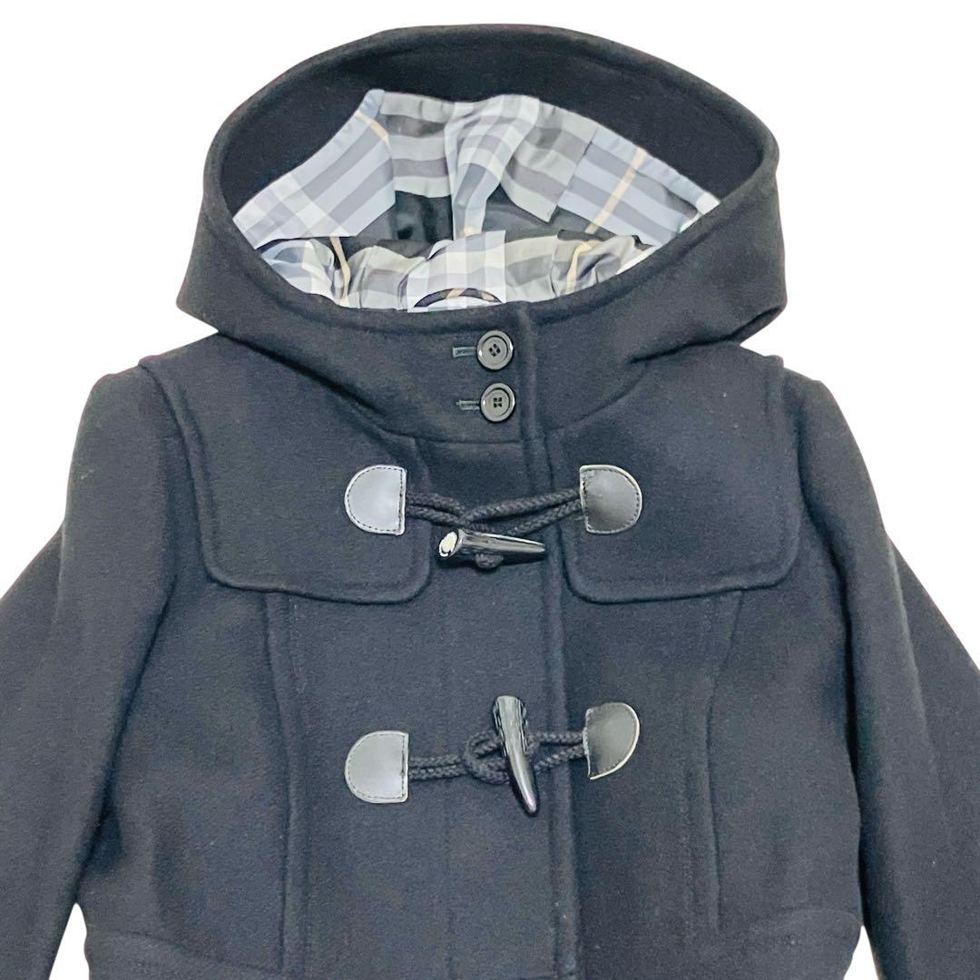 極美品✨バーバリーブルーレーベル アンゴラ ダッフルコート ノバチェック 38