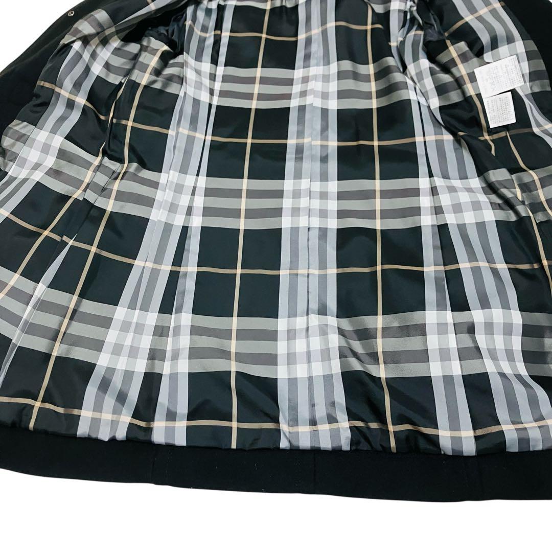 極美品✨バーバリーブルーレーベル アンゴラ ダッフルコート ノバチェック 38