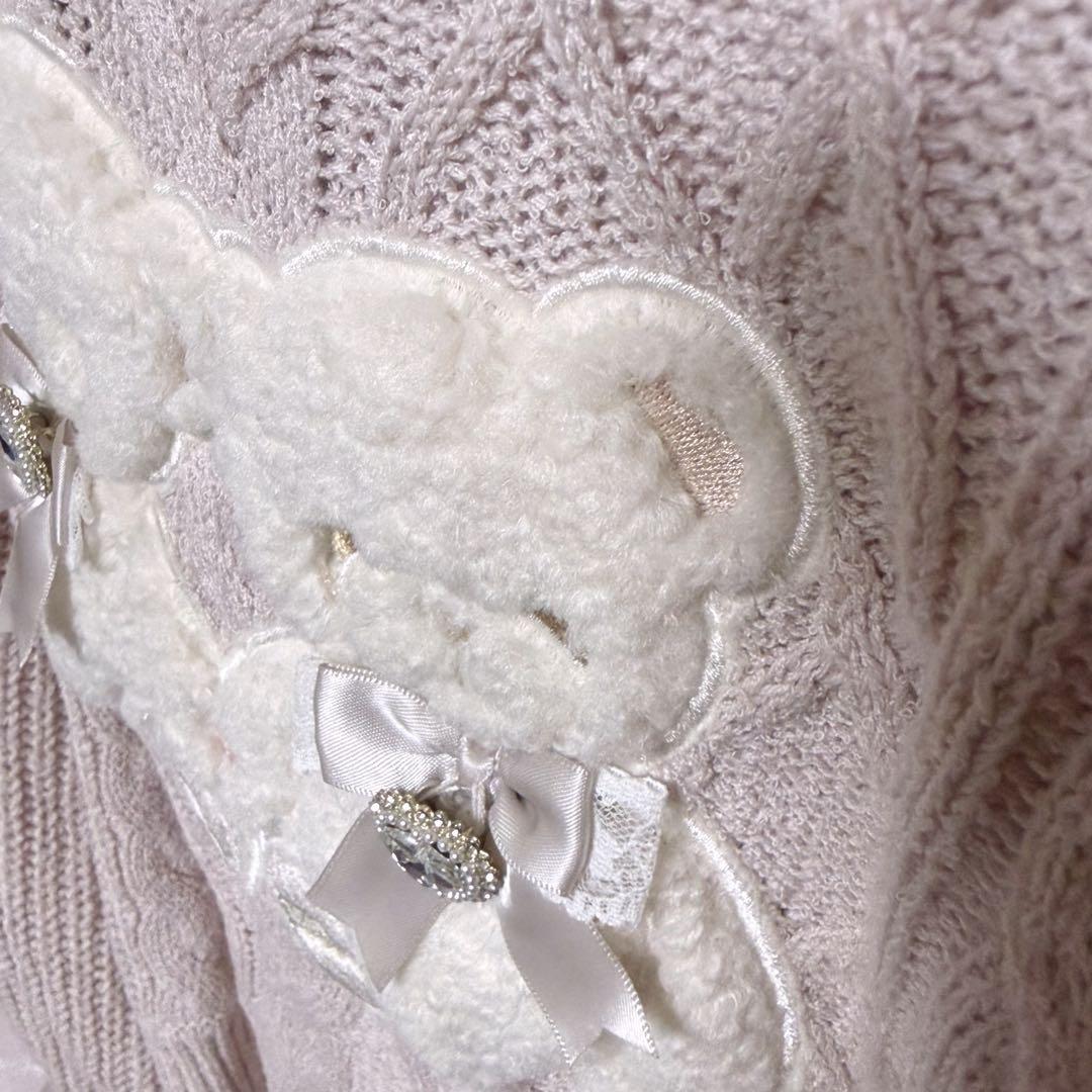 LIZLISA/Twin Bearsニツトトップス/ピンク