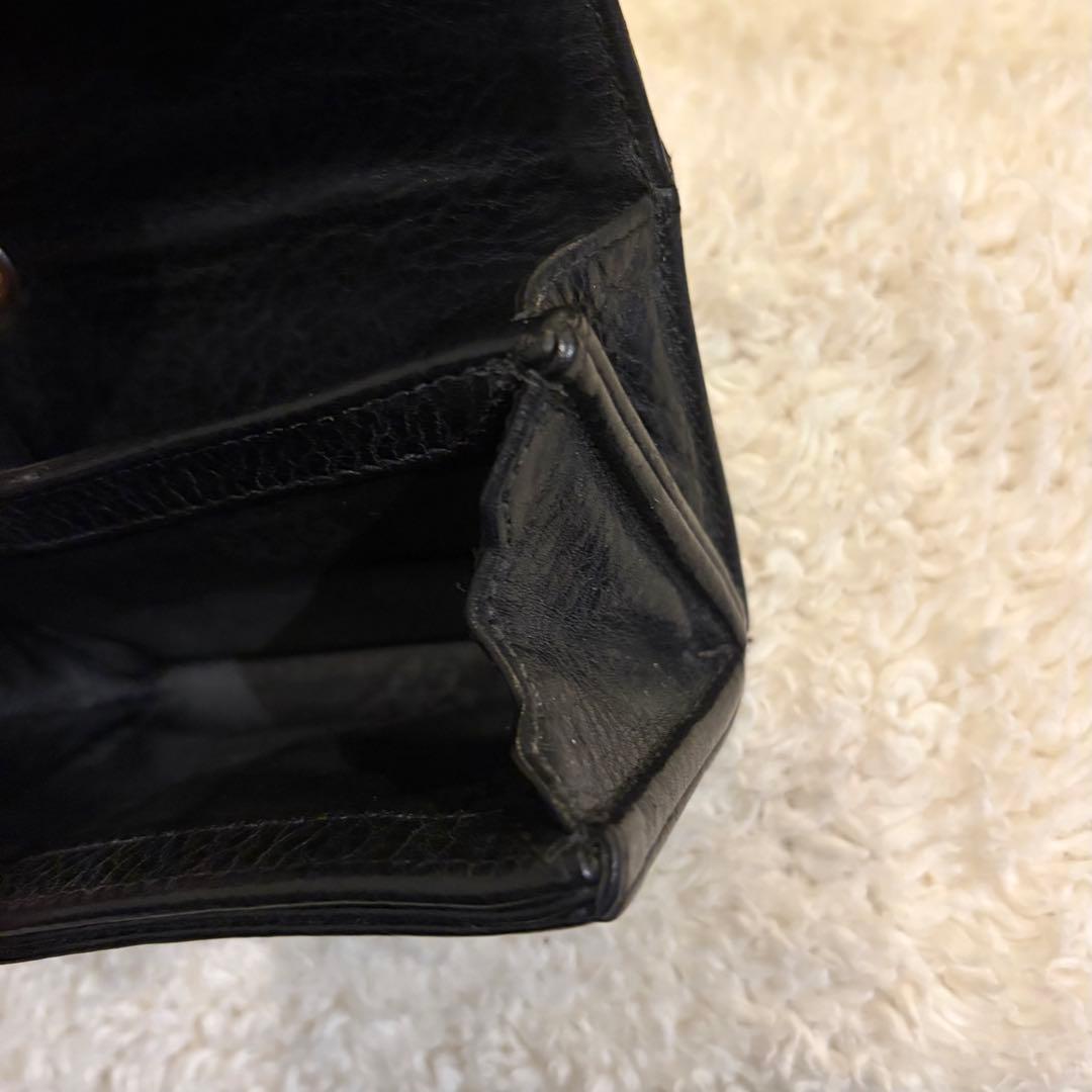 クロムハーツ タイニーウォレット CHプラスボタンレザーウォレット