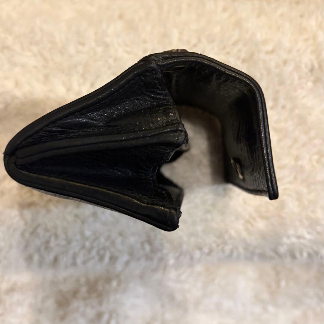 クロムハーツ タイニーウォレット CHプラスボタンレザーウォレット