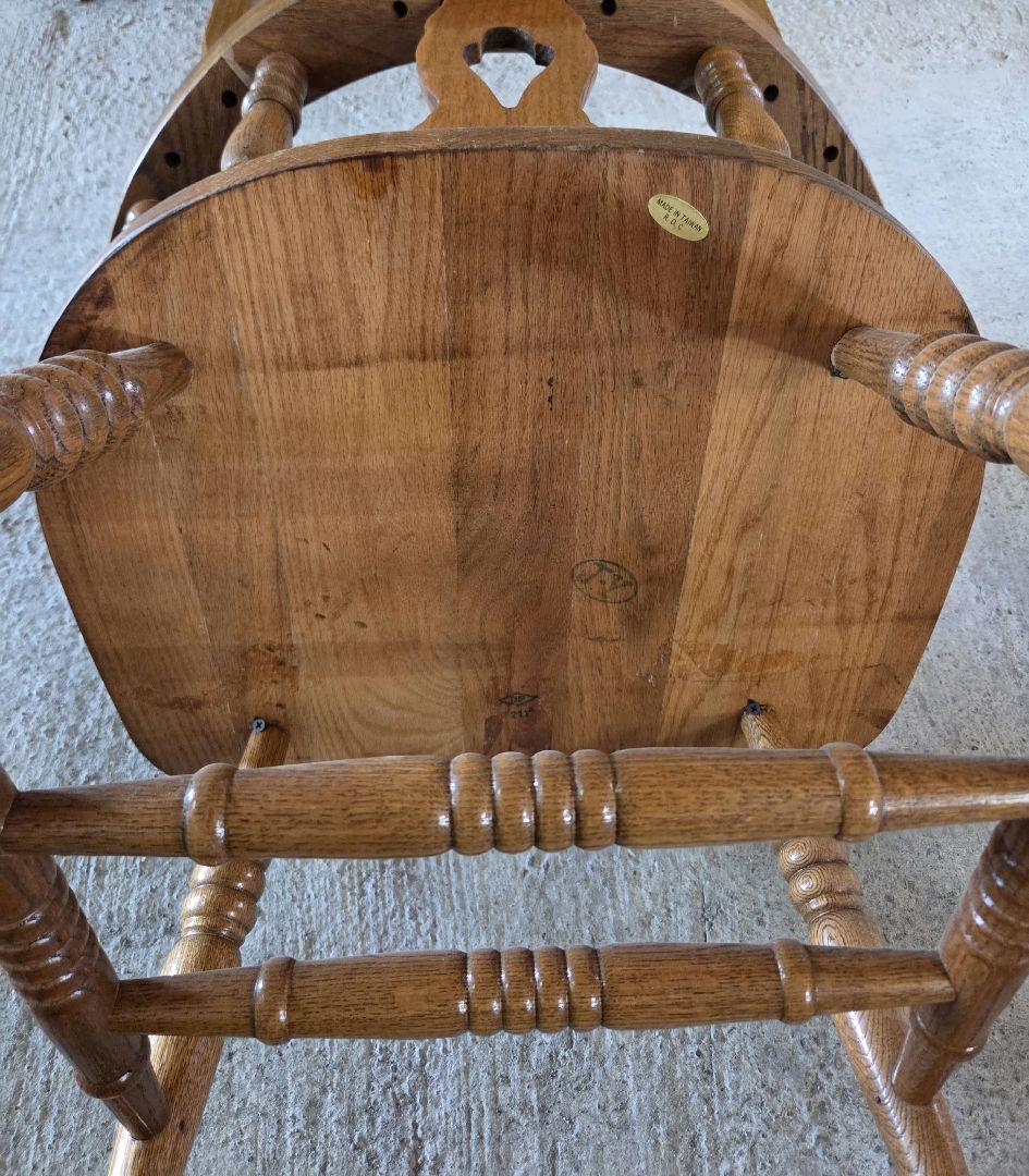 オーク材 スピンドルバック チェア