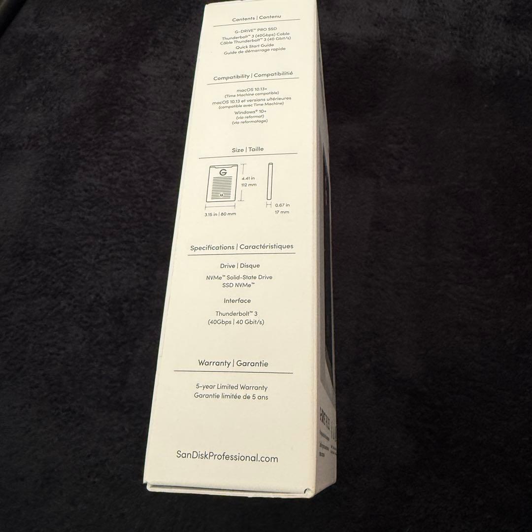 サンディスク G-DRIVE SSD 1TB ポータブル 外付け