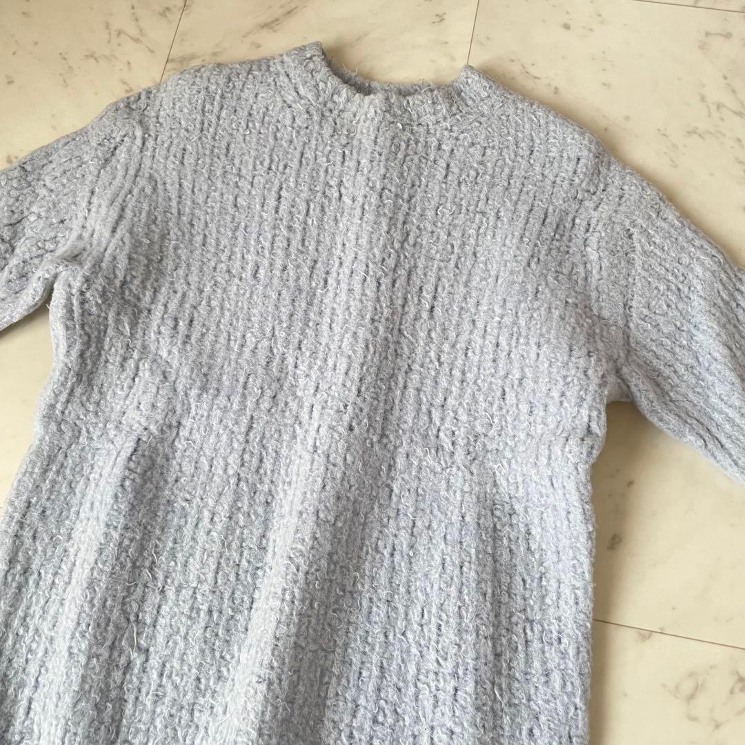 美品✨オーラリー MILLED WOOL MOLE KNIT ブルー