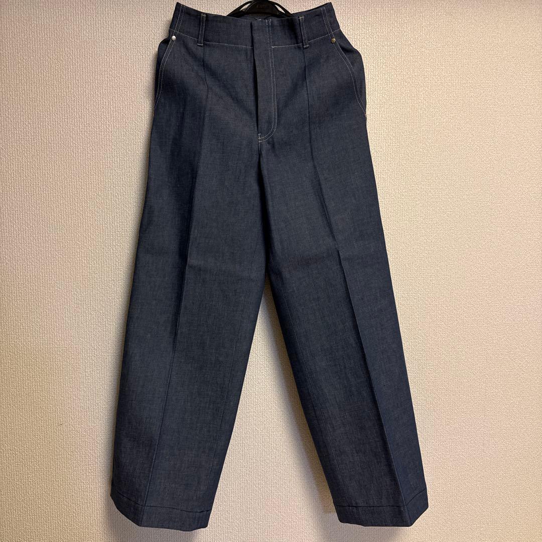 【サイズ:36】ebure デニムワイドパンツ