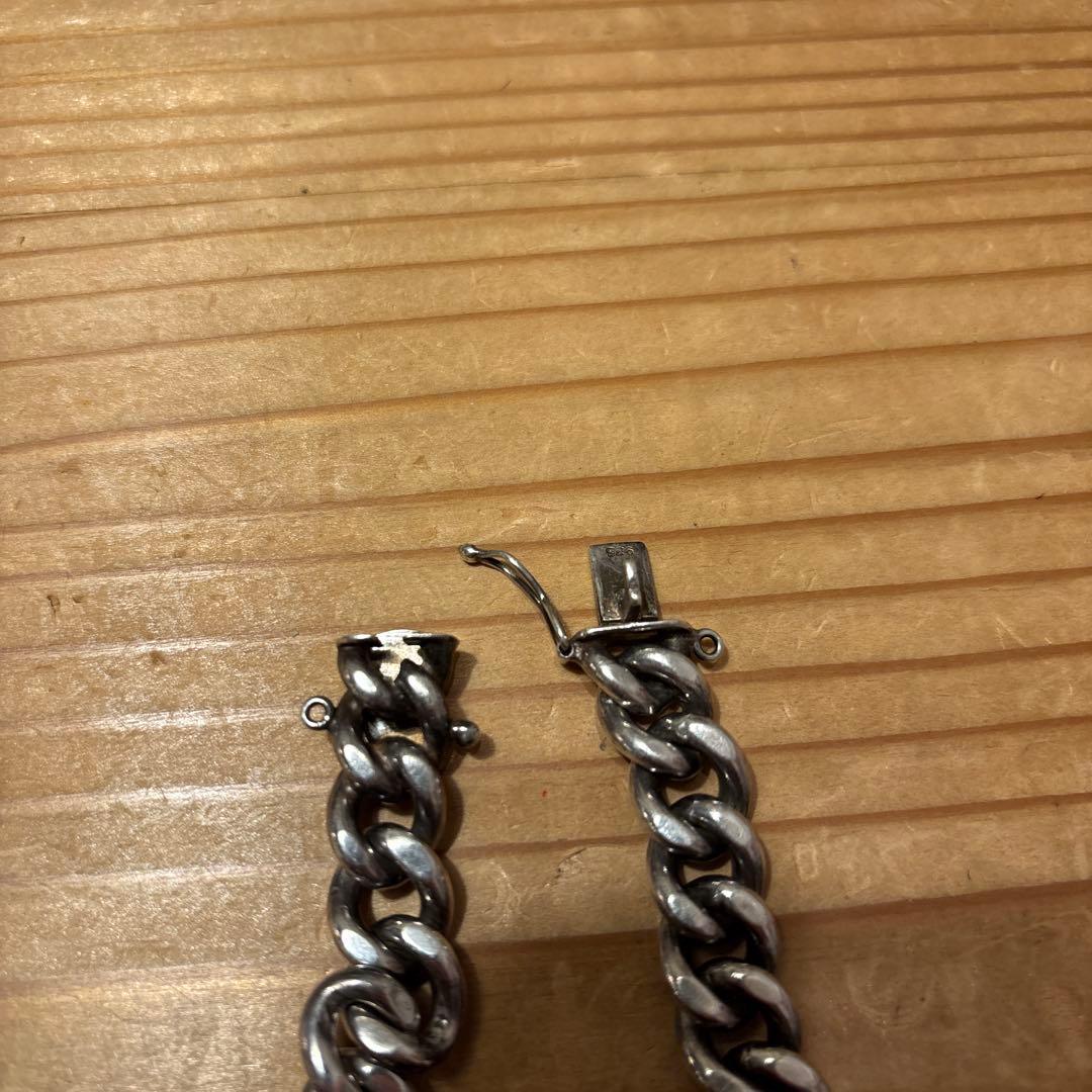 シルバー IDブレスレット