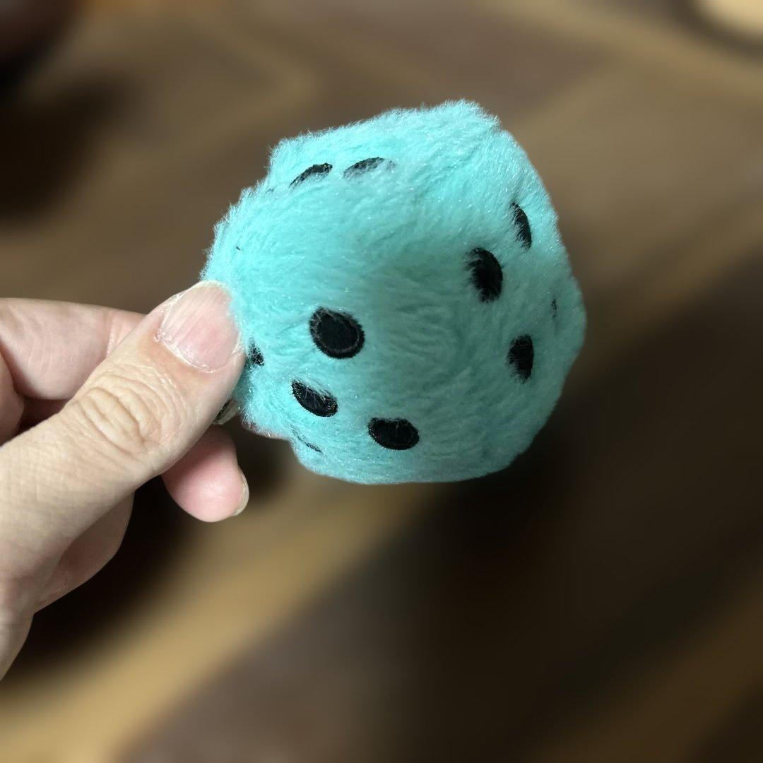 STUSSY FUZZY DICE KEYCHAIN キーホルダー ブルー