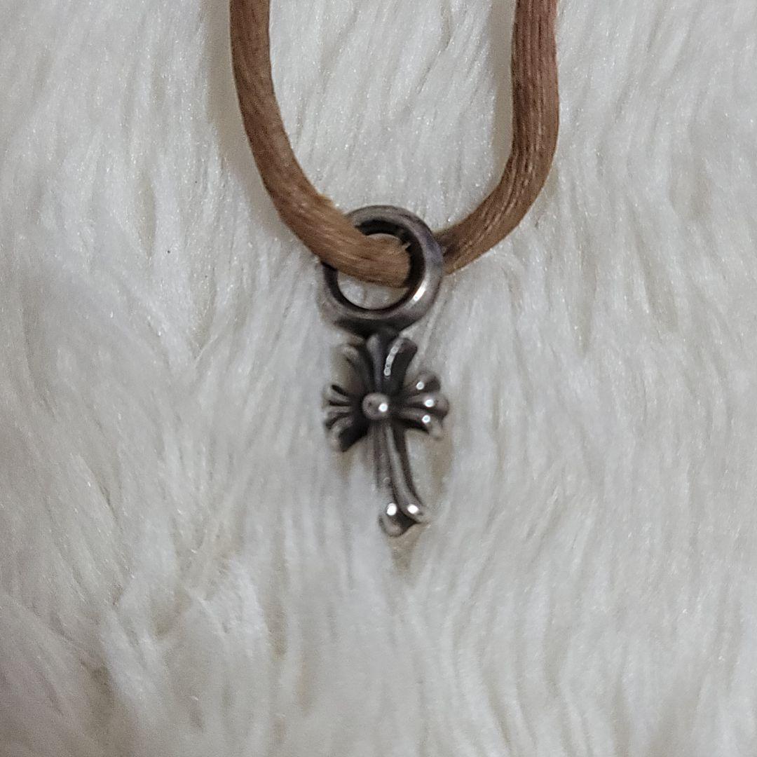 クロムハーツ KZブレスレット シルクブレスレット クロス シルバー ピンク