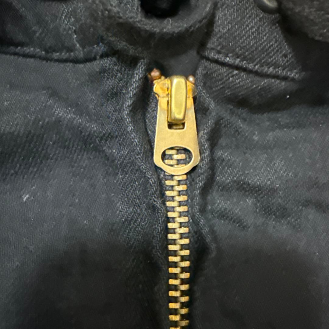 25AW COMOLI ブラックデニムジップパーカ 3