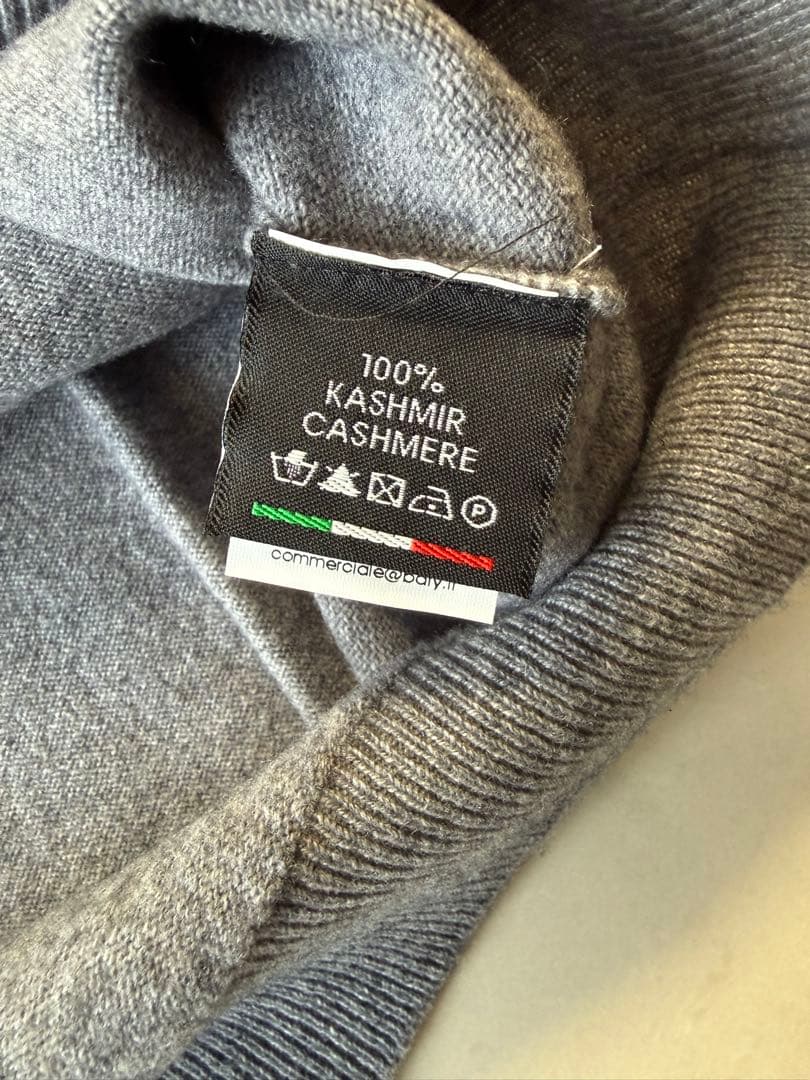 バフィー ニット カシミヤ モックネック ハイゲージ 12ゲージ