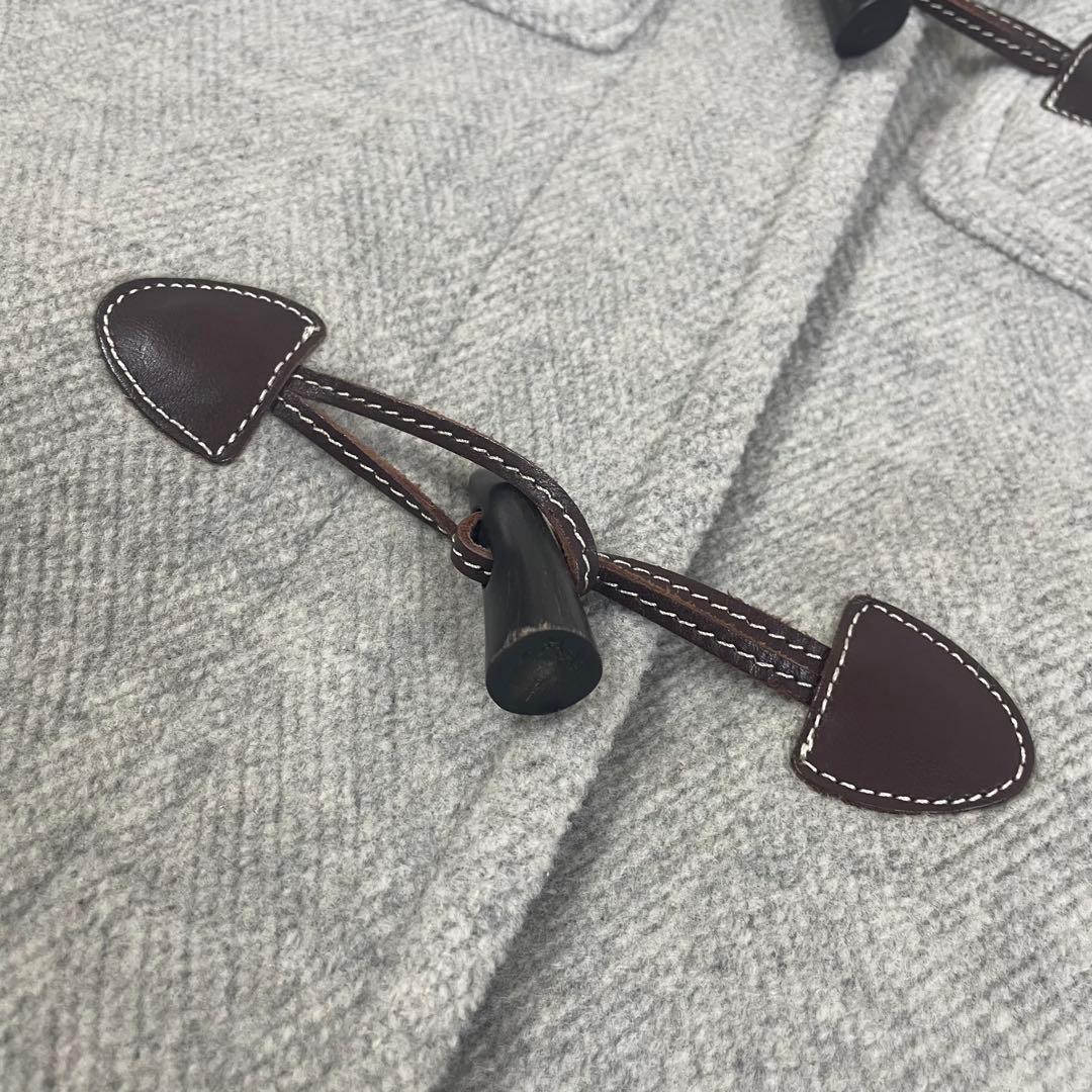 【極美品】　オールドイングランド　ダッフルコート　グレー　ヘリンボーン 36