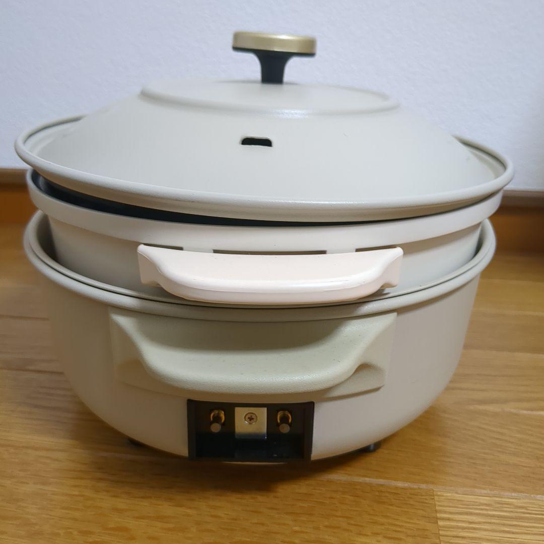 美品 BRUNO オーバルホットプレート グレージュ