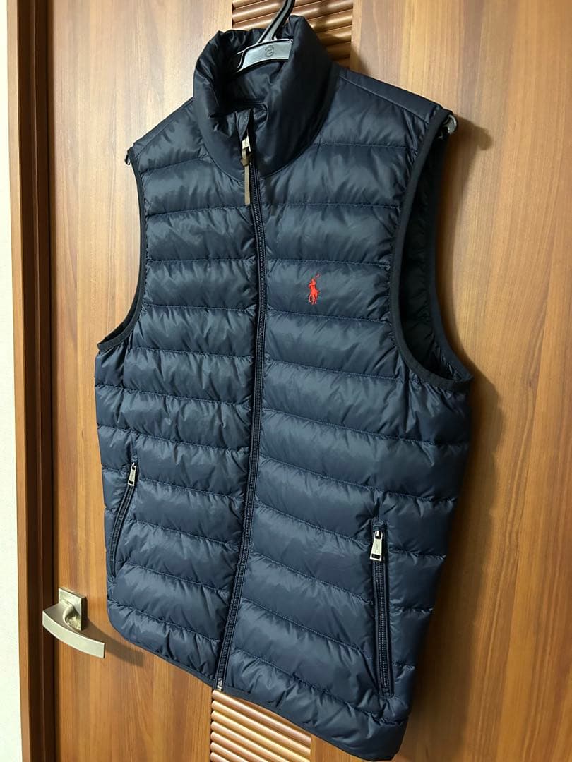 【ほぼ未使用】ラルフローレン ネイビー ダウンベスト