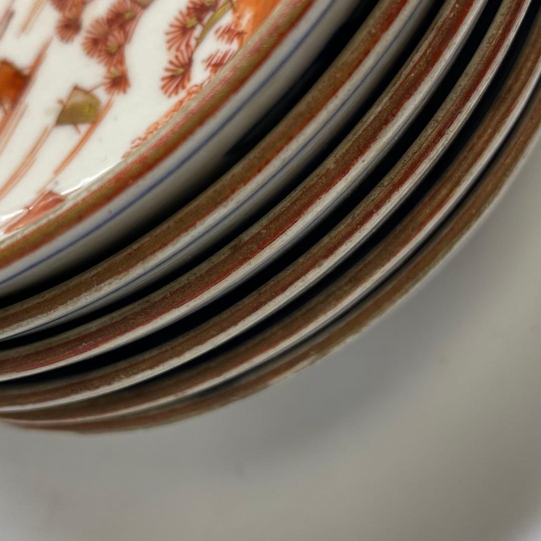 明治初期　九谷焼　17枚　幅11.5cm 東K7-1216①