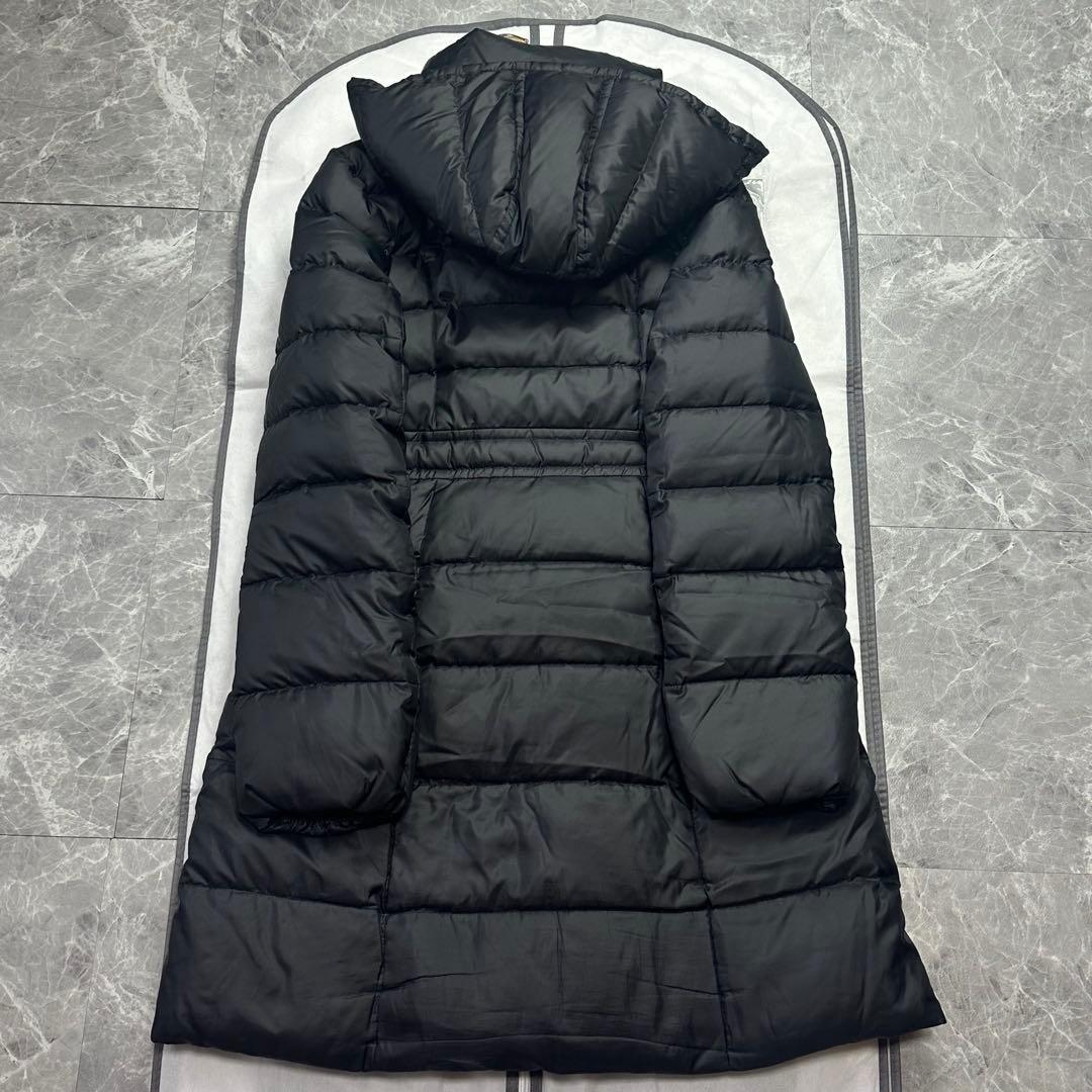 ブルーレーベルクレストブリッジ♡2wayダウンコート　ノバチェック 黒　L