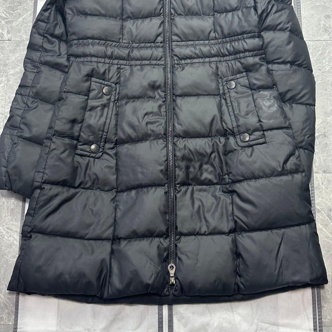 ブルーレーベルクレストブリッジ♡2wayダウンコート　ノバチェック 黒　L