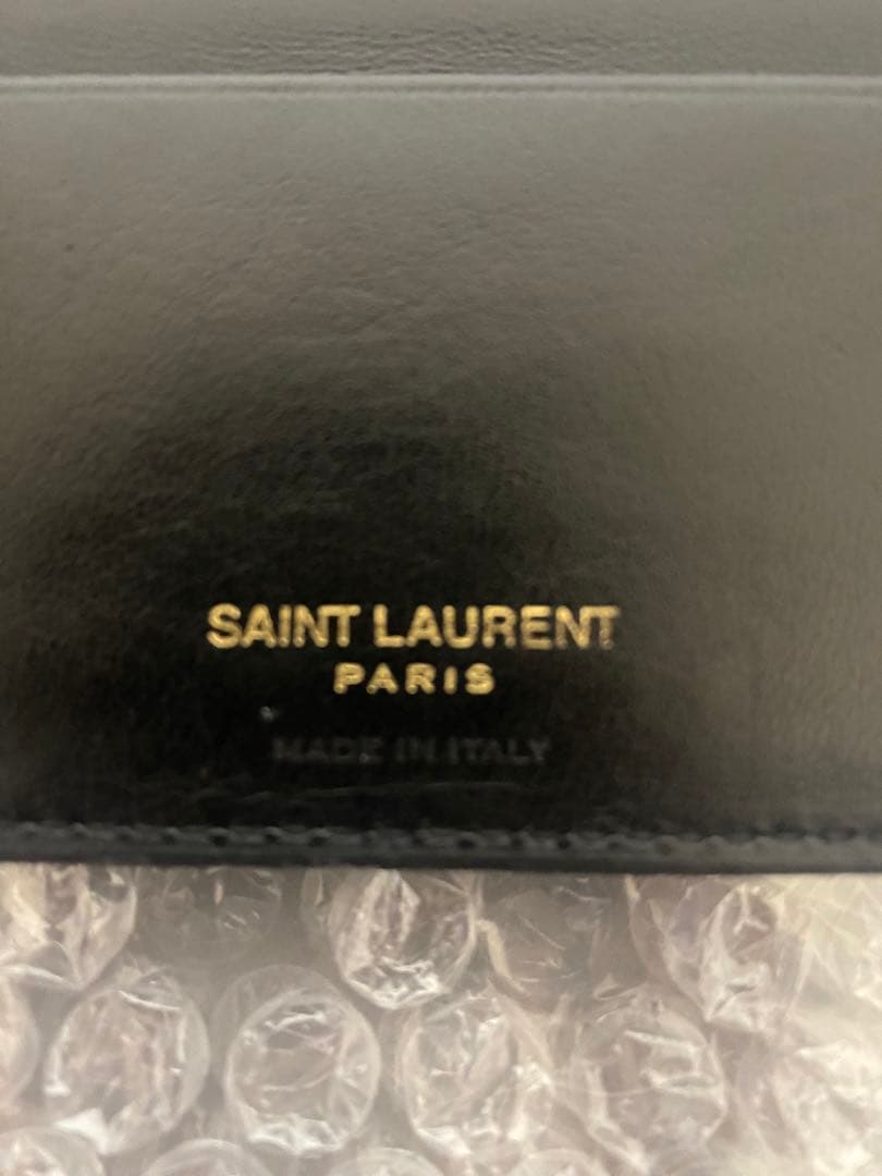 YSL クロコダイルレザー マネークリップ　サンローラン　財布