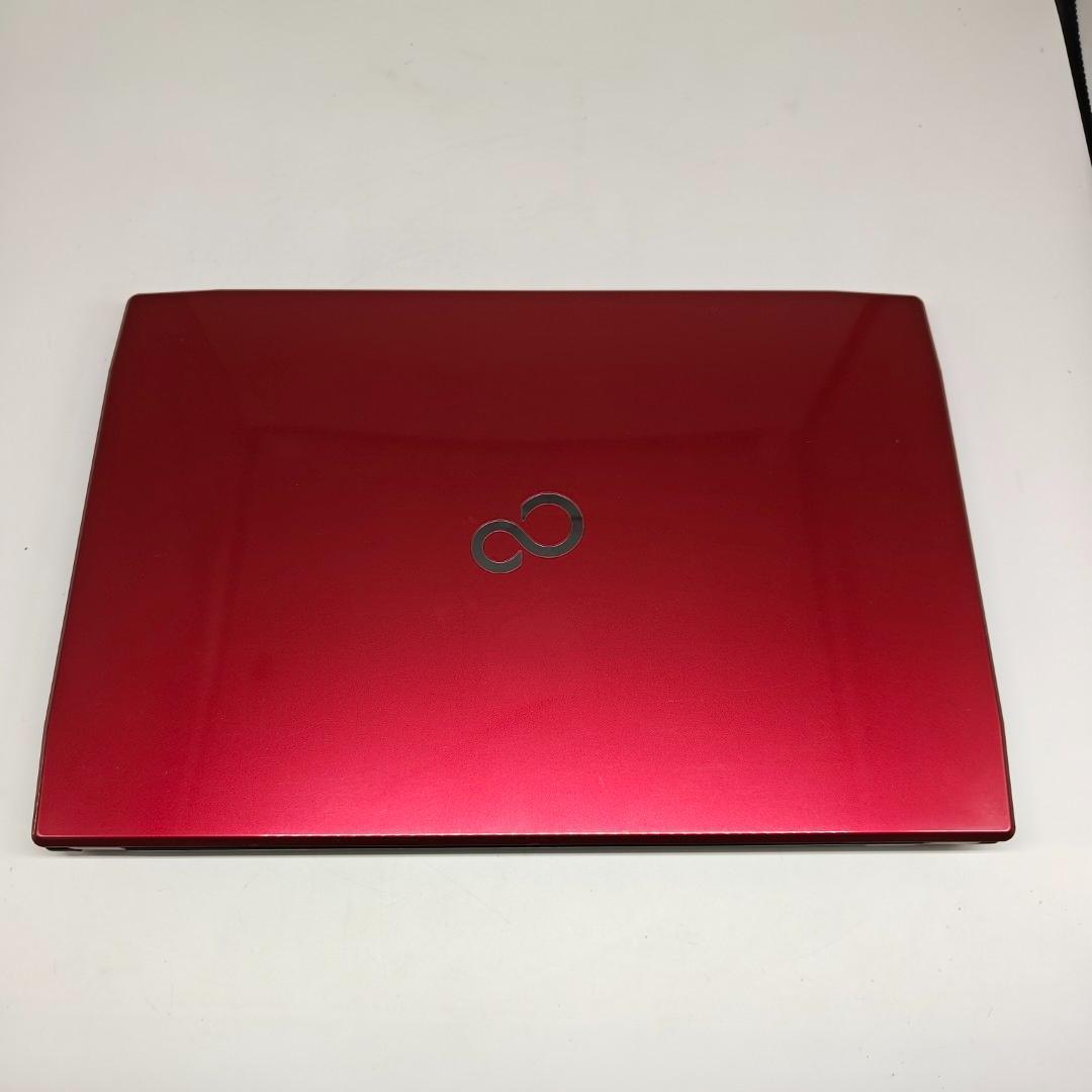 【富士通】LIFEBOOK 爆速i7 SSD512GB 16GB 赤 ノートPC