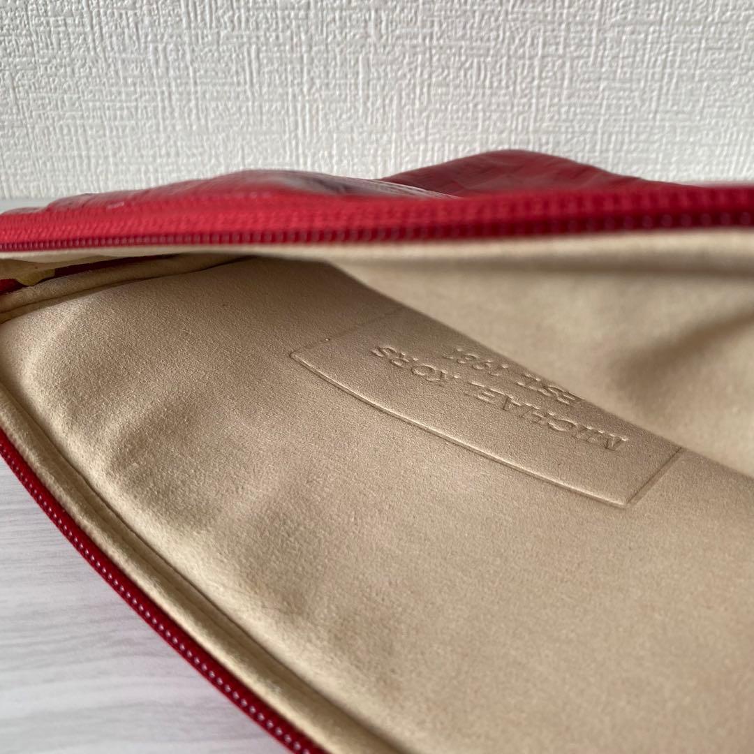 希少 MICHEL KORS iPad ケース レッド 赤 ゴールド タブレット