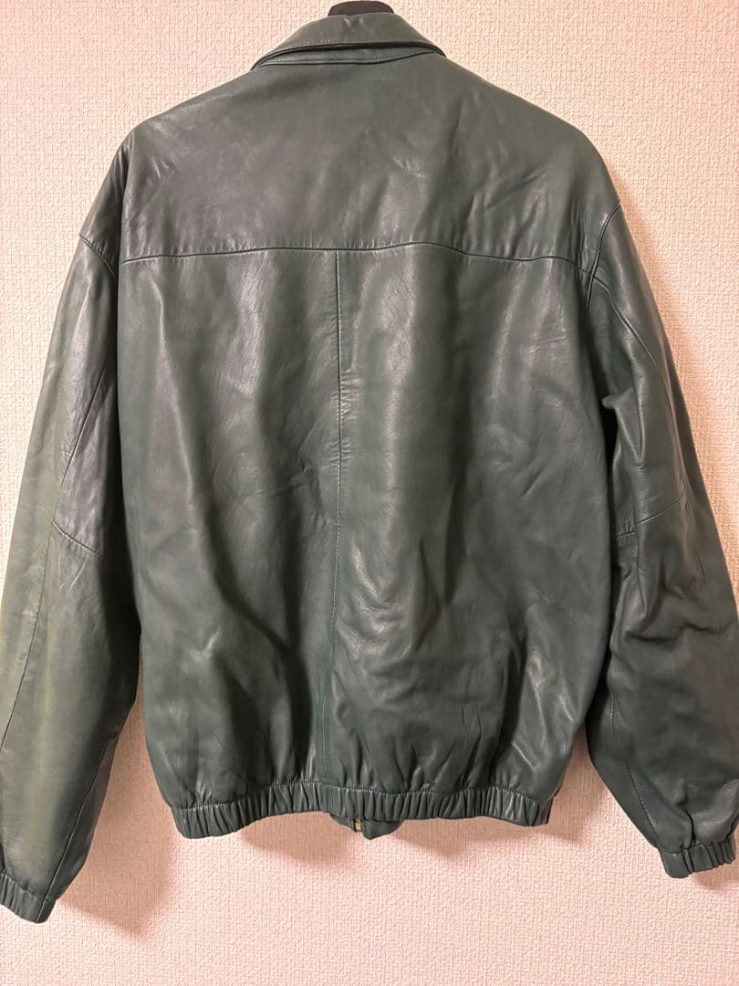 Polo by Ralph Lauren グリーン ラムレザージャケット M